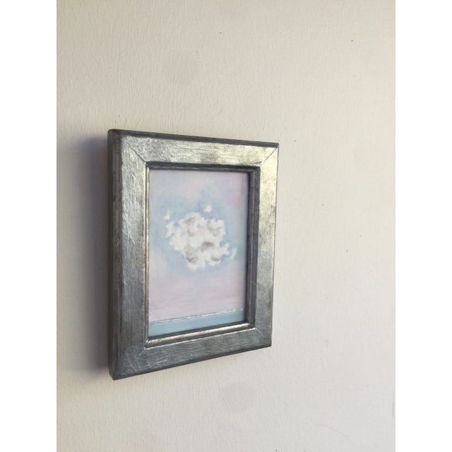 Contemporary Tiny Cloud, Original Oil Painting by Natalie Mitchell/Sette Design For Sale - Image 3 of 6
