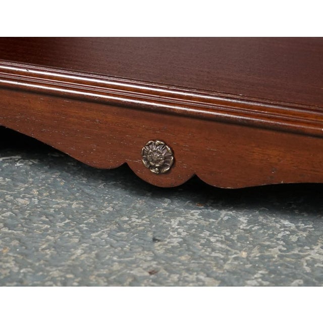 Mahogany Open Dwarf Library Bookcases with Adjustable Shelves For Sale - Image 5 of 13