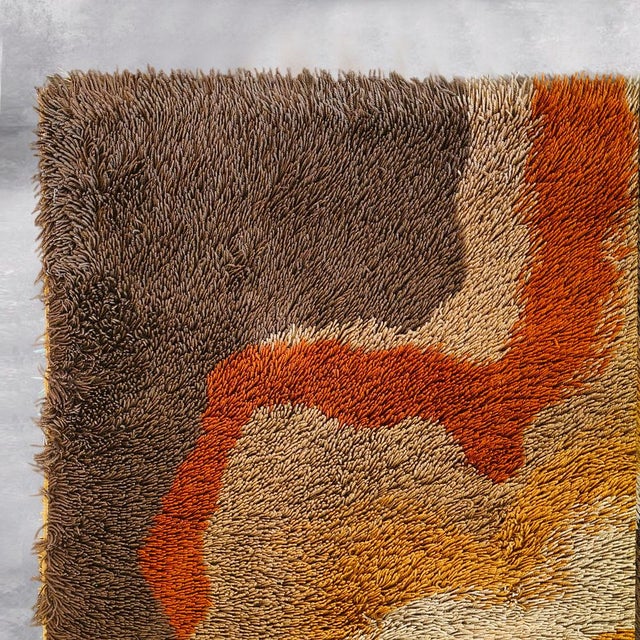 Vintage Space Age Wool Rug, 1970s For Sale - Image 10 of 12