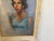 Portrait Oil Painting of a Mid Century Women, Framed For Sale - Image 4 of 10