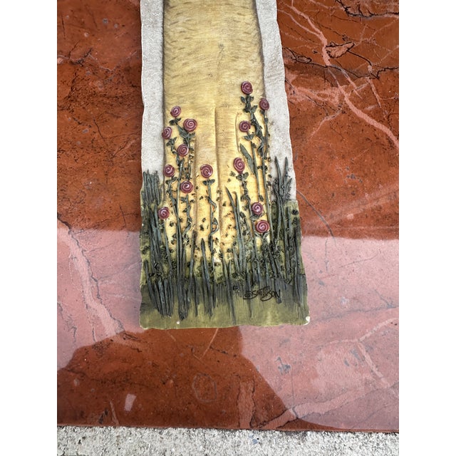 1970s 1970s Americana Stone Cat Wall Hanging For Sale - Image 5 of 9