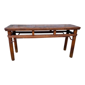 Antique Chinoiserie Style Elm Low Table Coffee Table Kang Table