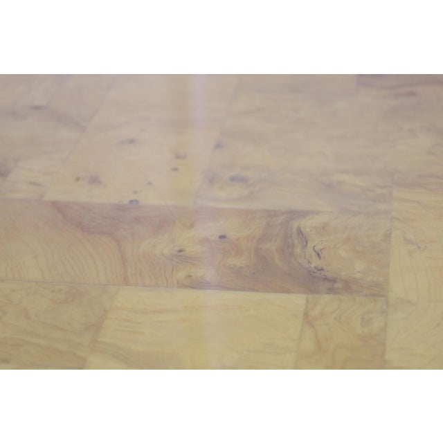Paul Evans Signed Burl Patchwork Cocktail Table, 48" Square For Sale In Dallas - Image 6 of 8