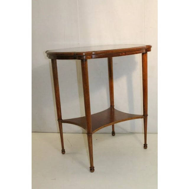 Inlaid Marquetry Maple & Rosewood Center Table, 19th C. For Sale - Image 4 of 8