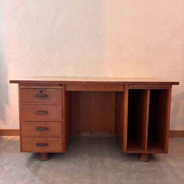 Vintage Desk in Oak For Sale - Image 9 of 9