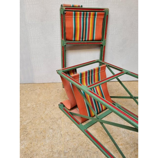 Vintage Folding Chairs by Table Auto B.P. Paris, 1950s, Set of 2 For Sale - Image 13 of 18