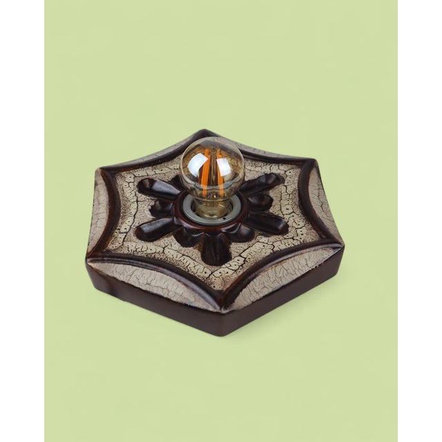 1970s Ceramic Wall Scones from Pan Leuchten, 1970s, Set of 2 For Sale - Image 5 of 18