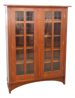 Stickley Arts and Crafts Mission Cherry Bookcase