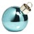 LED Oversized 9.75" Blue Glass Ball Ornament For Sale