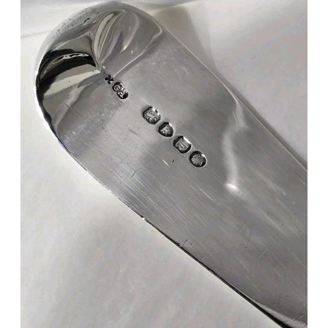 19th Century Antique Sterling Silver Soup Ladle from Chawner & Co., London, 1854 For Sale - Image 5 of 10