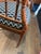 Pair of Baker Furniture Attributed Faux Bamboo Barrel Back Armchairs With Original Cane Seats & Cushions For Sale - Image 17 of 18