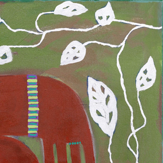 Held by Stillness - Colorful Abstract Feminine Figurative Landscape Art by Courtney Simone For Sale In Los Angeles - Image 6 of 9