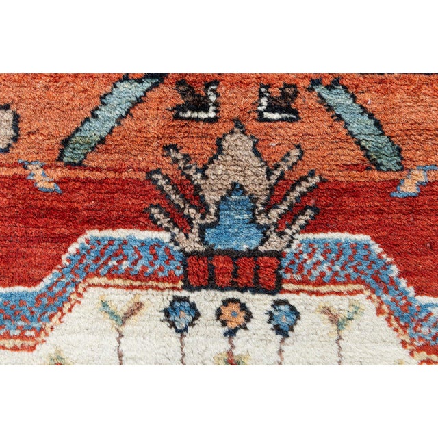 Persian Early 20th Century Persian Malayer Handmade Wool Rug For Sale - Image 3 of 11