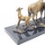 Late 20th Century Bronze Deer Group Sculpture on Black Marble Base — Stag and Wildlife Figurine For Sale - Image 5 of 10