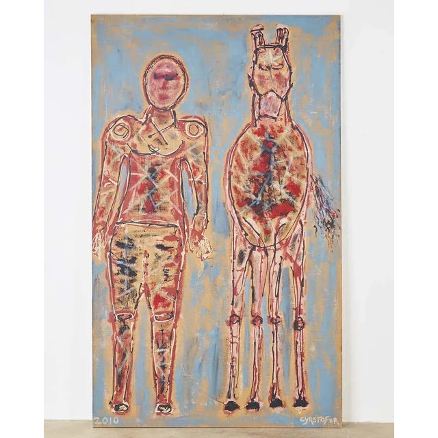 Trusted Companion Canvas Painting by Christopher Shoemaker For Sale - Image 13 of 13