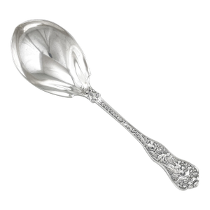 American Sterling Silver Berry Spoon in “Olympian” by Tiffany and Company, New York, Ny, Patented 1878