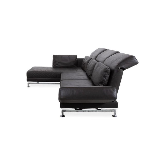 Moule Leather and Chrome Corner Sofa from Brühl For Sale - Image 13 of 15