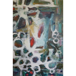 "Swimmingly" Expressionistic Oil and Acrylic Painting by Scott Spencer For Sale