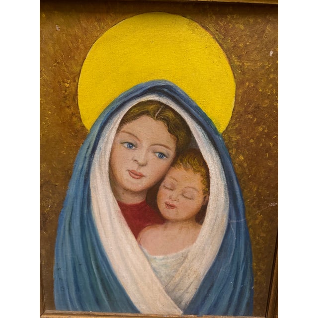 I’m loving the gold background, it really makes the blue and yellow pop. Acrylic on canvas board and frames in a really...