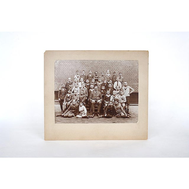 Photography Early 20th Century Antique School Boys in Berlin Germany Photograph For Sale - Image 7 of 7