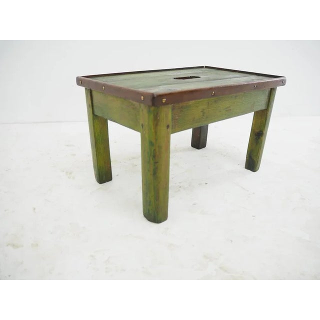 Industrial Vintage Industrial Allwood Footstool, 1950s For Sale - Image 3 of 9