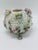 This exquisite vintage porcelain flower encrusted cachepot or votive holder is a remarkable example of highly detailed...