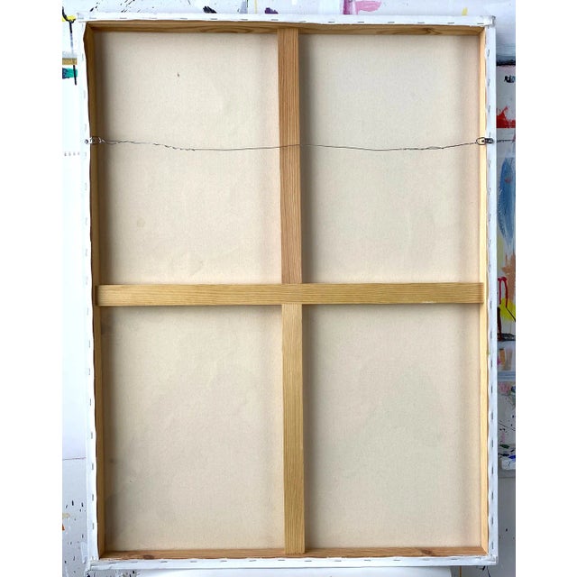 Abstract Spring Fling, Original Abstract Painting by J.Popolin For Sale - Image 3 of 6