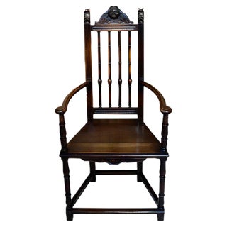 Victorian Spindle Back Armchair For Sale