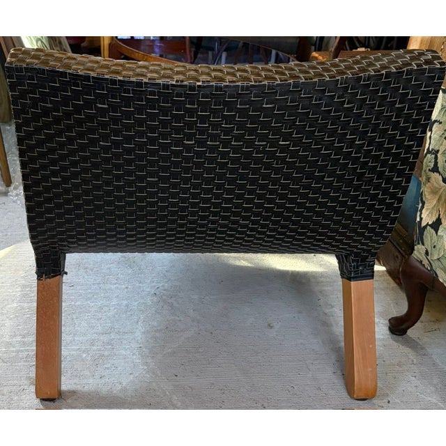 Wood "Compagnia Delle Filippine" Leather Chair by Antonio Citterio for B&b Italia For Sale - Image 7 of 12