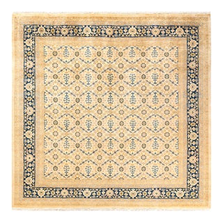 Mogul, One-of-a-Kind Hand-Knotted Area Rug in Ivory, 8' 0" x 8' 1" For Sale