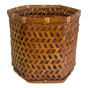 Vintage Hand Woven Wicker Basket