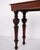 Wood Wall or Console Table in Mahogany with Carved Round Legs, 1880s For Sale - Image 7 of 10