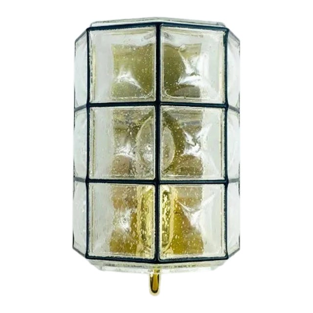 Mid-Century Glass Wall Lights/Sconces From Limburg, Germany, 1960s For Sale