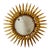 Large Spanish Sunburst Flush Mount in Gilt Metal 1950 For Sale