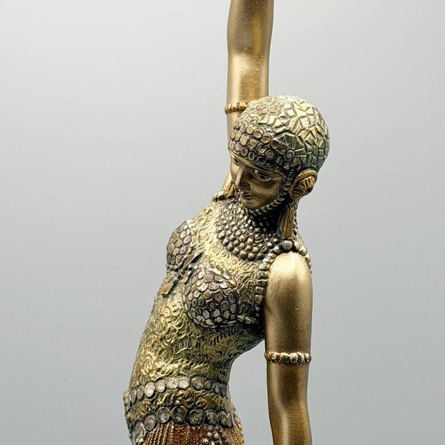 Demetre Chiparus, Dancer of Lebanon, 1920s, Bronze For Sale - Image 6 of 9
