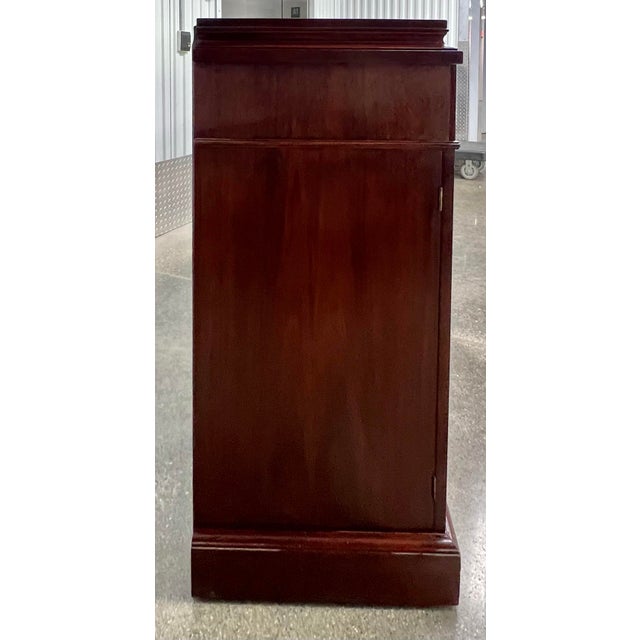 Vintage 1940’s Mahogany Double Pedestal Sideboard For Sale - Image 12 of 12