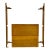 Vintage Twin Size Mid Century Modern MCM Inlaid Border Headboard For Sale