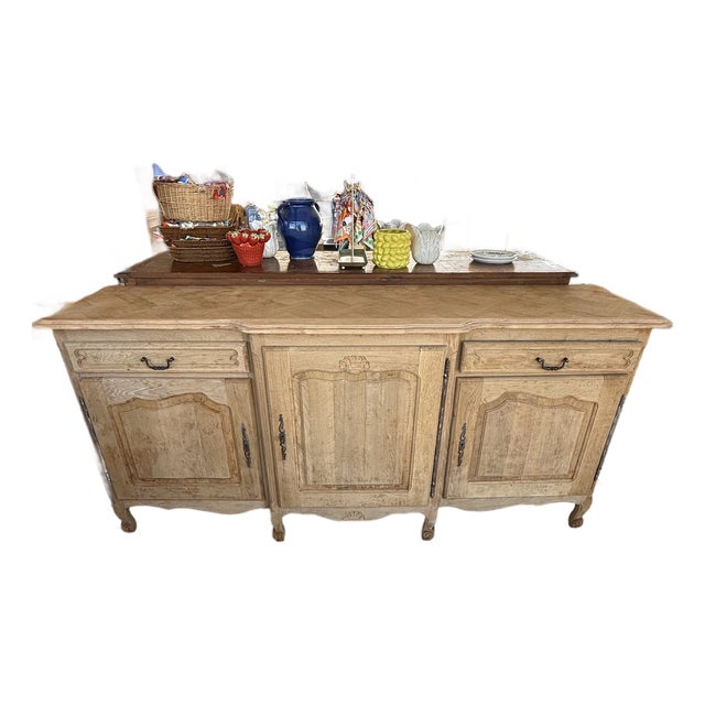 1910s French Louis XV Provincial Bleached Sideboards For Sale