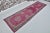 Textile Mid 20th Century Oushak Purple Handknotted Wool Runner For Sale - Image 7 of 10