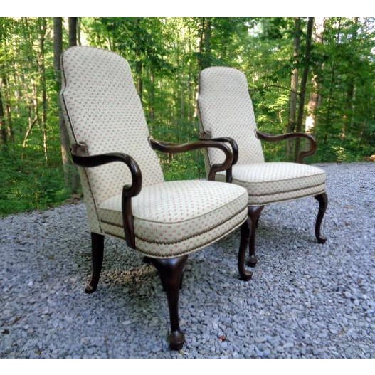Vintage Ethan Allen Traditional Classic Armchairs a Pair Chairish