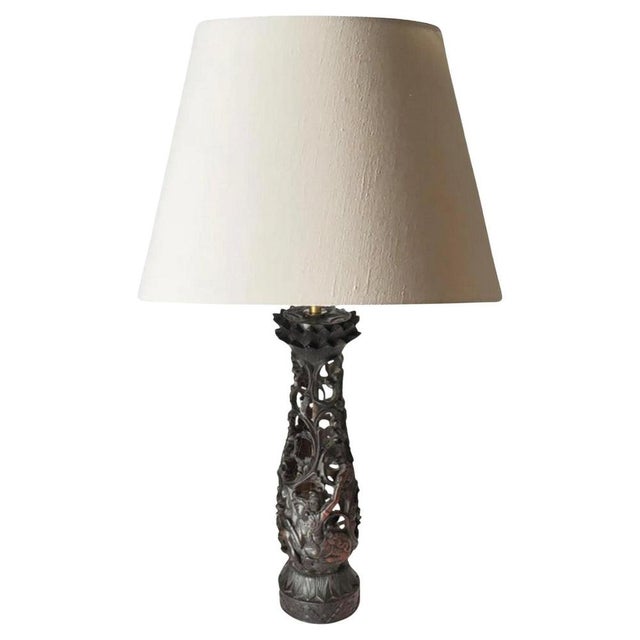 Table Lamp in Wood, France, 20th Century For Sale - Image 12 of 12