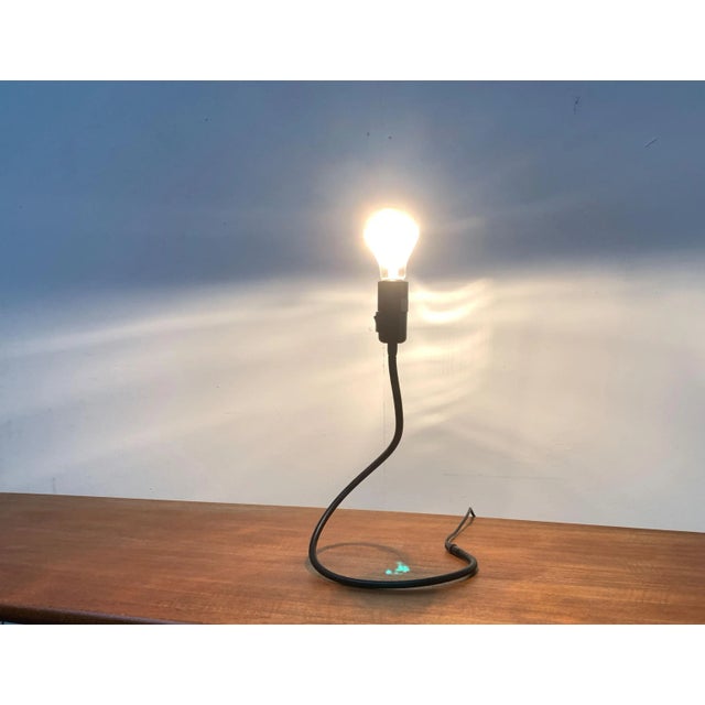 German Minimalist Lightworm Table Lamp by Walter Schnepel for Tecnolumen For Sale - Image 18 of 18