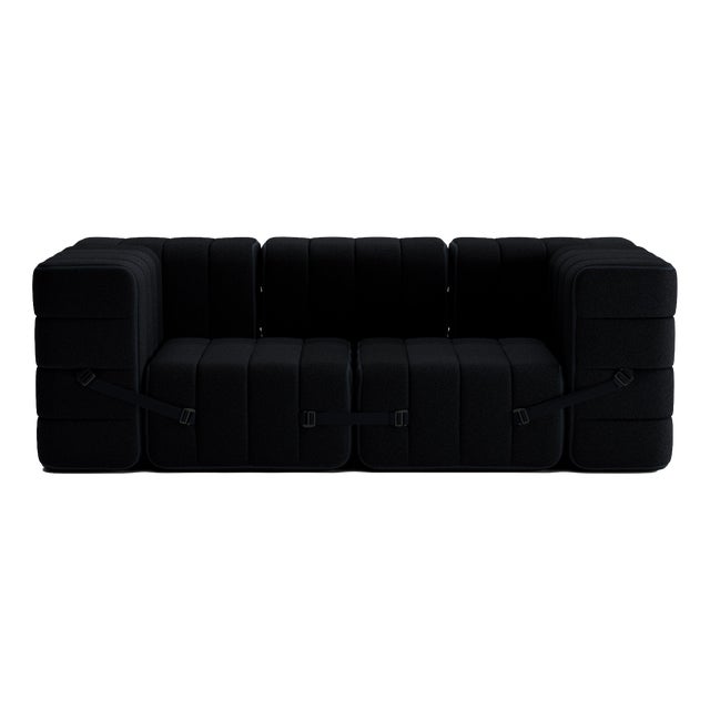 Flexible Two-Seater Sofa with Armrests by Ambivalenz, Set of 7 For Sale