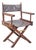 Vintage Director's Folding Chair in Wood and Leather, 1970s For Sale