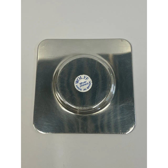 1970s Brazilian Silverplate & Porcelain Demitasse Cups & Saucers -Set of 12 For Sale - Image 5 of 13