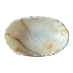 Carved Ivory Onyx Bowl: Natural Stone