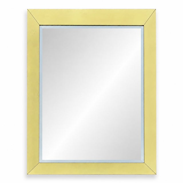 Curtis Jere Style Brass Wall Mirror For Sale