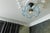 French Art Deco Blue and White Opalescent Ruffled Glass Ceiling Light, 1930s For Sale - Image 12 of 18