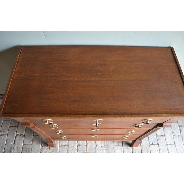 Early 19th Century Antique Empire Oak Chest of Drawers For Sale - Image 5 of 10