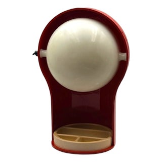Red Telegono Desk Lamp by Vico Magistretti for Artemide, Italy, 1970s For Sale